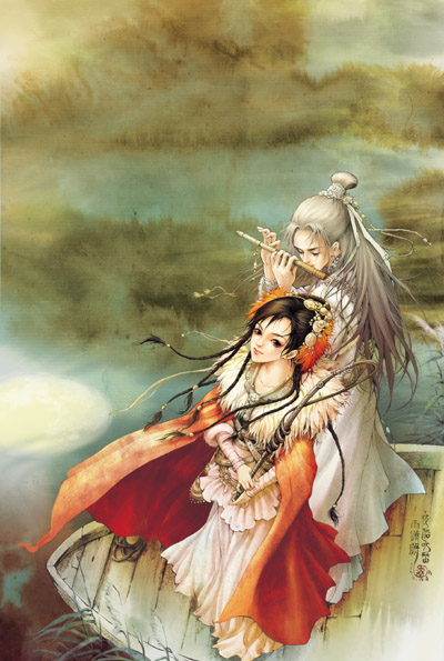 夜船吹笛雨潇潇 夜船吹笛雨潇潇